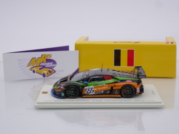 Preview: Spark SB322 # Lamborghini Huracan GT3 Evo Nr.555 24h Spa 2019 " Orange 1 FFF Racing " 1:43