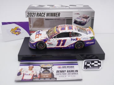 Preview: Lionel Racing W112123FEXDHC # Toyota Camry NASCAR 2021 " Denny Hamlin - FedEx Office Las Vegas Fall Race Winner " 1:24