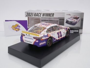 Preview: Lionel Racing W112123FEXDHC # Toyota Camry NASCAR 2021 " Denny Hamlin - FedEx Office Las Vegas Fall Race Winner " 1:24