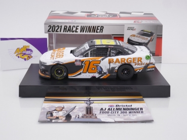Preview: Lionel Racing W162123BRPAJE # Chevrolet Camaro NASCAR Xfinity 2021 " AJ Allmendinger - Barger Precast Bristol Fall Race Winner " 1:24