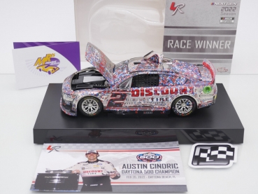 Preview: Lionel Racing WX22223DCTAEACL # Ford Mustang NASCAR 2022 " Austin Cindric - Discount Tire Daytona 500 Race Winner " 1:24 Color Chrome Edition