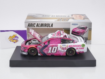 Preview: Lionel Racing C102123SMWAACL # Ford Mustang NASCAR 2021 " Aric Almirola - Ford Warriors in Pink / Smithfield " 1:24 Color Chrome Edition