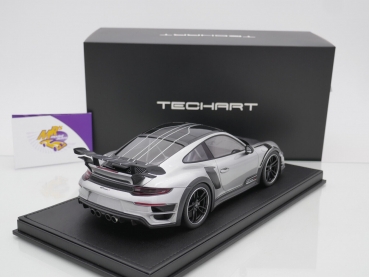 Preview: GT Spirit 091.992.118.002 # Porsche 911 (992) GT Street R Baujahr 2021 " GT-silber / carbon " 1:18