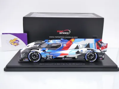 Preview: Top Speed TS0568 # BMW M Hybrid V8 GTP #24 24h Daytona 2024 " BMW M Team RLL " 1:18