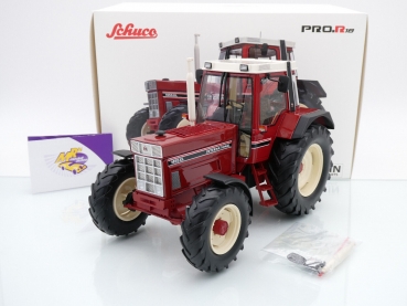 Schuco PRO.R 00266 # IHC 1455 XL Traktor Baujahr 1985-1996 " rot-weiß " 1:18