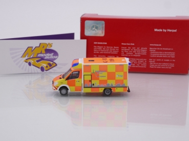 Preview: Herpa 097284 # Mercedes-Benz Sprinter '13 Fahrtec RTW " StädteRegion Aachen " 1:87
