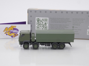 Preview: Herpa 746915 # Iveco Trakker 8x8 geschützt Pritschen-LKW " olivegrün " 1:87