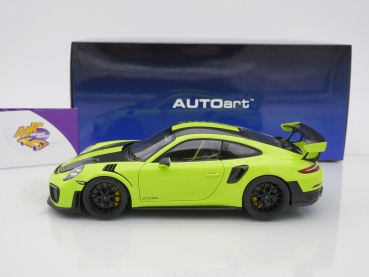 Preview: AUTOart 78187 # Porsche 911 (991.2) GT2 RS Weissach Package Baujahr 2017 " Acid Green / Carbon " 1:18
