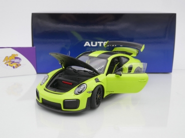 Preview: AUTOart 78187 # Porsche 911 (991.2) GT2 RS Weissach Package Baujahr 2017 " Acid Green / Carbon " 1:18