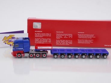 Preview: Herpa 315883 # Mercedes-Benz Actros '18 Gigaspace 4/8-achs Schwerlast-Sattelzug " Riwatrans " 1:87