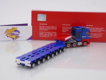 Preview: Herpa 315883 # Mercedes-Benz Actros '18 Gigaspace 4/8-achs Schwerlast-Sattelzug " Riwatrans " 1:87