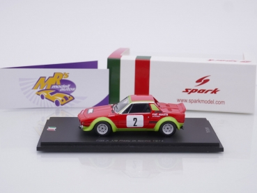 Preview: Spark SI012 # Fiat Abarth X 1/9 Nr.2 Rallye di Sicilia 1974 " G. Pianta - B. Sacbini " 1:43