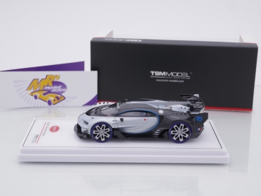 Preview: TSM Models 430593 # Bugatti Vision Gran Turismo Baujahr 2015 " silber-carbon " 1:43