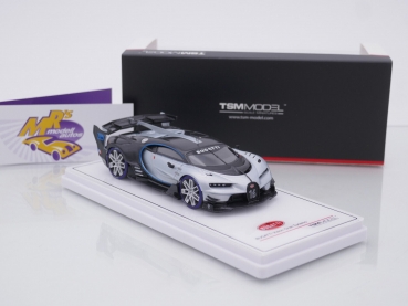 Preview: TSM Models 430593 # Bugatti Vision Gran Turismo Baujahr 2015 " silber-carbon " 1:43