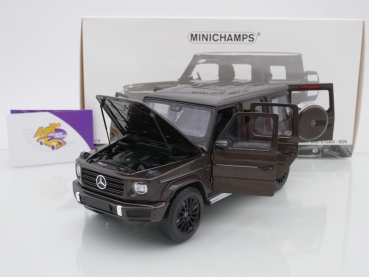Preview: Minichamps 110037102 # Mercedes-AMG G-Klasse G63 Baujahr 2020 " dunkelbraunmetallic " 1:18