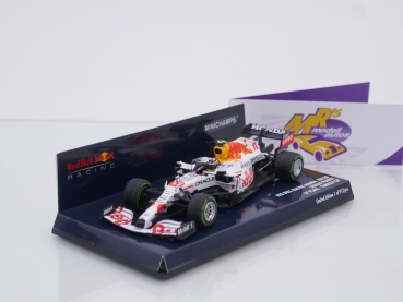 Minichamps 410211611 # Red Bull Honda RB16B Nr.11 3ter Platz Türkei GP 2021 in weißer Sonderlackierung " Sergio Perez " 1:43