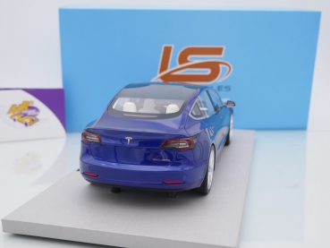 LS Collectibles LS074B # Tesla Model 3 Baujahr 2019 " dunkelblaumetallic " 1:18