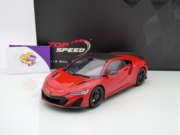Top Speed TS0422 # Acura NSX Type S Baujahr 2022 " rot (Curva Red) " 1:18