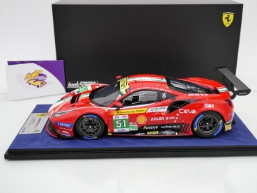 Preview: Look Smart LS18LM032 # Ferrari 488 GTE Nr.51 2ter Platz LMGTE-Pro 24H Le Mans 2022 " AF Corse " 1:18