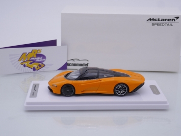 Preview: Tecnomodel T43-EX10F # McLaren Speedtail Baujahr 2020 " orange (Papaya Orange) " 1:43 Nur 39 Stück !!
