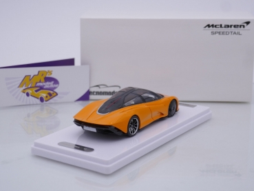 Preview: Tecnomodel T43-EX10F # McLaren Speedtail Baujahr 2020 " orange (Papaya Orange) " 1:43 Nur 39 Stück !!