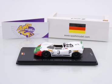 Preview: Spark SG825 # Porsche 908-2 Nr.3 3ter Platz 1000km Nürburgring 1969 " Vic Elford " 1:43