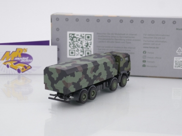 Preview: Herpa 746922 # Iveco Trakker 8x8 geschützt Pritschen-LKW Militärversion " flecktarndesign " 1:87
