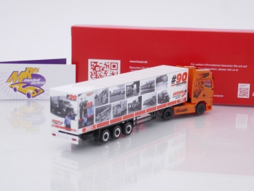Preview: Herpa 316118 # MAN TGX GX Koffer-Sattelzug " # 90 Jahre Krüger Internationale Spedition " 1:87