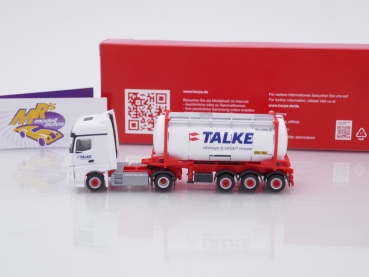Preview: Herpa 316002 # Mercedes-Benz Actros '18 Bigspace Wechselcontainer-Sattelzug " Talke " 1:87