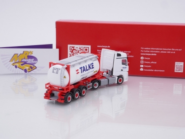 Preview: Herpa 316002 # Mercedes-Benz Actros '18 Bigspace Wechselcontainer-Sattelzug " Talke " 1:87