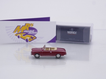 Preview: Norev 474343 # Peugeot 403 Cabriolet Baujahr 1957 " dunkelrot (Red) " 1:87