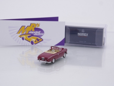 Preview: Norev 474343 # Peugeot 403 Cabriolet Baujahr 1957 " dunkelrot (Red) " 1:87