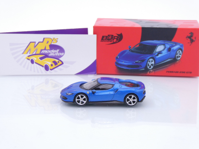 Preview: BBR Models BBRFER64004 # Ferrari 296 GTB Baujahr 2022 " Blu Corsa " 1:64