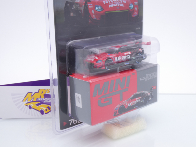 Preview: TSM Mini GT MGT00765-BL # Nissan Z GT500 #3 Super GT 2023 " Team NDDP Racing - Niterra Motul " 1:64