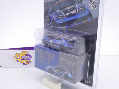 Preview: TSM MINI GT MGT00855-BL # Nissan Silvia S15 #70 RHD " D-MAX Racing 2023 D1 Grand Prix " 1:64