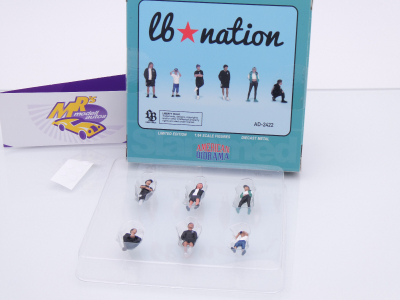 Preview: American Diorama AD-2422 # 6er Figuren Set " Liberty Walk LB Nation " 1:64