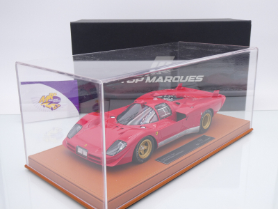 Top Marques TOP135G # Ferrari 512S Long Tail Press Version 1970 " Ferrarirot " 1:18