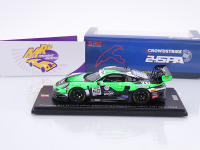 Preview: Spark SB802 # Porsche 911 (992) GT3 R #55 24h Spa 2024 " Dinamic GT " 1:43