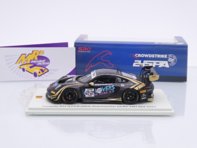 Preview: Spark SB830 # Porsche 911 (992) GT3 R #22 24h Spa 2024 " Schumacher CLRT " 1:43