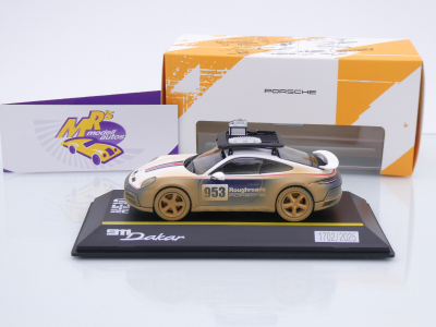 Preview: Spark WAP0201720S0DK # Porsche 911 (992) Dakar #953 AHEAD " Rothmans - Dirty Version " 1:43