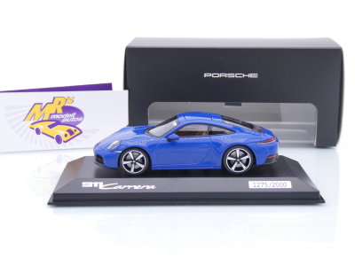 Preview: Minichamps WAP0200210SCPE # Porsche 911 (992 II) Carrera Baujahr 2024 " luganoblau " 1:43