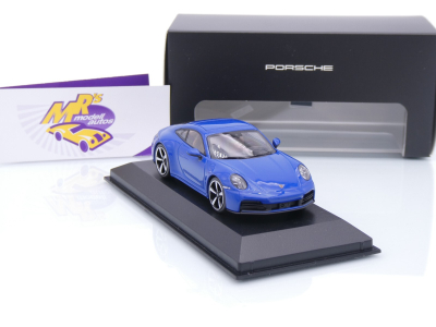 Preview: Minichamps WAP0200210SCPE # Porsche 911 (992 II) Carrera Baujahr 2024 " luganoblau " 1:43