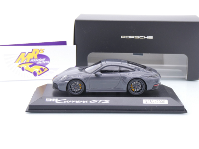 Preview: Minichamps WAP0200280SCPE # Porsche 911 (992 II) Carrera GTS Baujahr 2024 " schiefergrau " 1:43