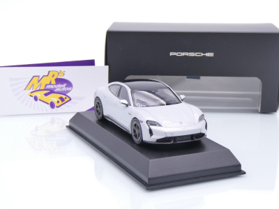 Preview: Norev WAP0201010STTB # Porsche Taycan Turbo (J1 PA) Baujahr 2024 " eisgraumetallic " 1:43