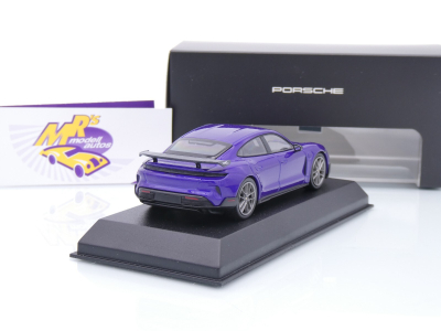 Preview: Norev WAP0201030STSE # Porsche Taycan Turbo GT (J1 PA) Baujahr 2024 " lilametallic " 1:43