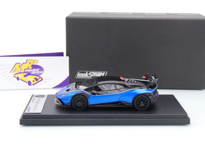 Preview: Look Smart LS557 # Lamborghini Huracan STJ Baujahr 2024 " Blu Eliadi " 1:43