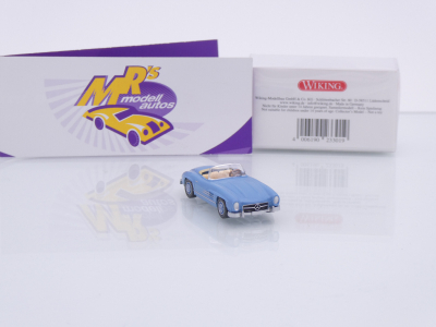 Preview: Wiking 0233 01 # Mercedes-Benz 300 SL Cabrio Baujahr 1957-63 " hellblau " 1:87