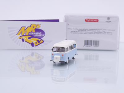 Wiking 0318 04 # Volkswagen VW T2b Campingbus Baujahr 1972-79 " hellblau-weiß " 1:87