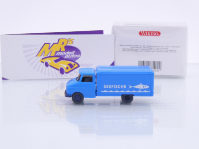 Preview: Wiking 0354 04 # Opel Blitz Tiefkühlwagen Baujahr 1968-75 " Seefische " 1:87