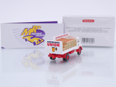 Preview: Wiking 0848 04 # Mercedes-Benz Kurzhauber Getränke-LKW Baujahr 1969-71 " Dortmunder Union " 1:87